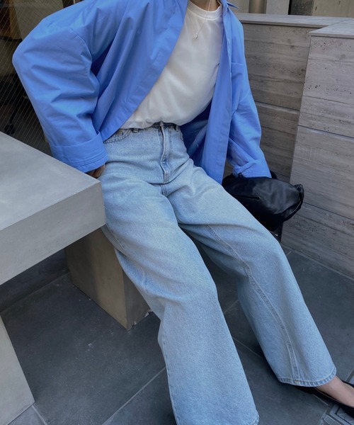 nananamoe(ナナナモエ)の「volume sleeve wide cuff cotton SH / ボリュームスリーブワイドカフコットンシャツ(シャツ/ブラウス・レディース・ブルー/ライトピンク・FREE)」の20枚目の写真