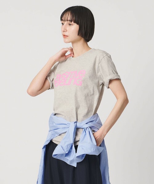 MIXTA（ミクスタ）の「【別注】＜MIXTA＞POSITIVE FEELING Tシャツ LT.GRAY（Tシャツ/カットソー・レディース・ライトグレー・S）」の15枚目の写真