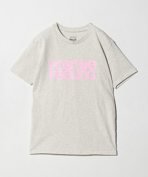 MIXTA（ミクスタ）の「【別注】＜MIXTA＞POSITIVE FEELING Tシャツ LT.GRAY（Tシャツ/カットソー・レディース・ライトグレー・S）」の9枚目の写真