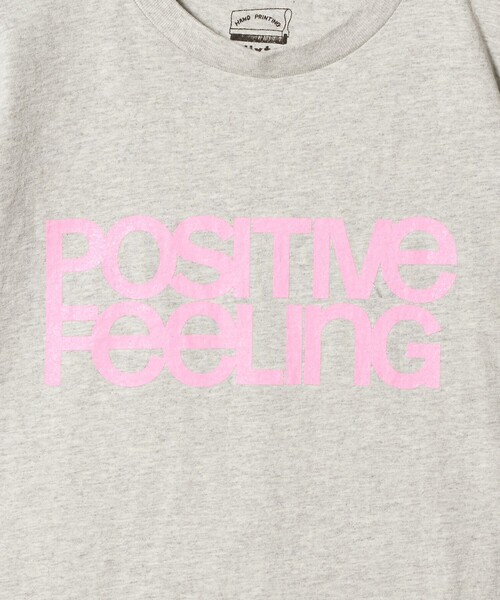 MIXTA（ミクスタ）の「【別注】＜MIXTA＞POSITIVE FEELING Tシャツ LT.GRAY（Tシャツ/カットソー・レディース・ライトグレー・S）」の5枚目の写真