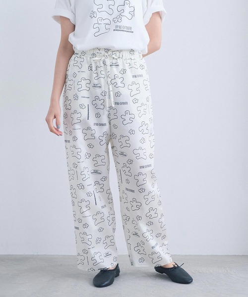 I am I in fact...(アイアムアイインファクト)の「JOI 2 D WRLD PANTS(その他パンツ・レディース・ホワイト・FREE)」の1枚目の写真