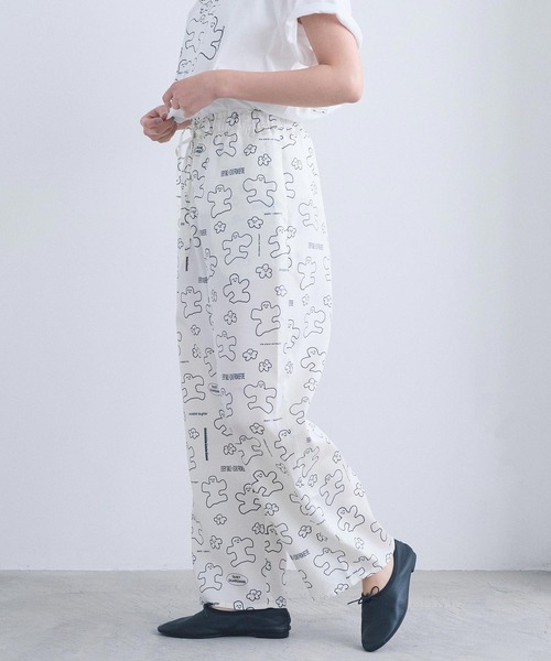 I am I in fact...(アイアムアイインファクト)の「JOI 2 D WRLD PANTS(その他パンツ・レディース・ホワイト・FREE)」の2枚目の写真