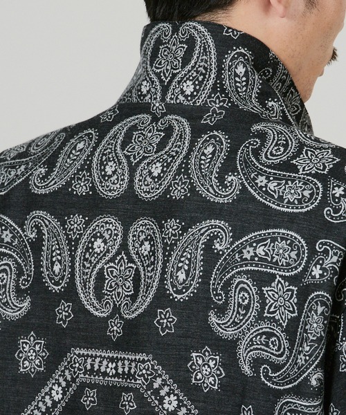 superNova.（スーパーノヴァ）の「superNova. Track jacket - Bandana jacquard / SN-533A（ブルゾン・メンズ・ブラック・M）」の20枚目の写真