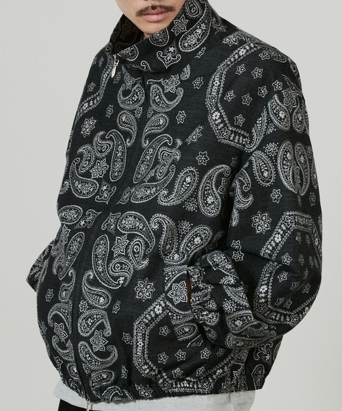 superNova.（スーパーノヴァ）の「superNova. Track jacket - Bandana jacquard / SN-533A（ブルゾン・メンズ・ブラック・M）」の6枚目の写真