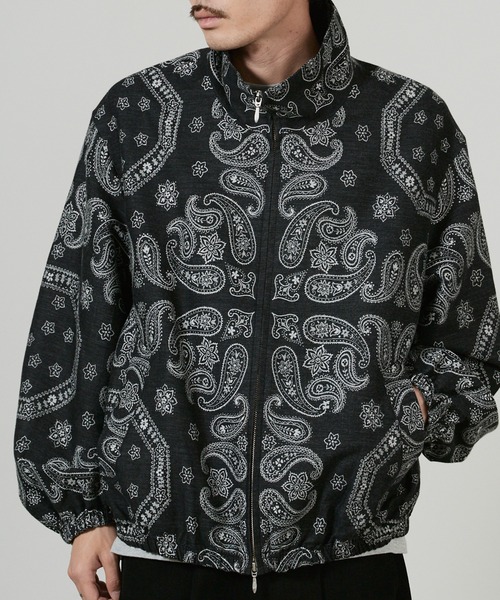 superNova.（スーパーノヴァ）の「superNova. Track jacket - Bandana jacquard / SN-533A（ブルゾン・メンズ・ブラック・M）」の7枚目の写真