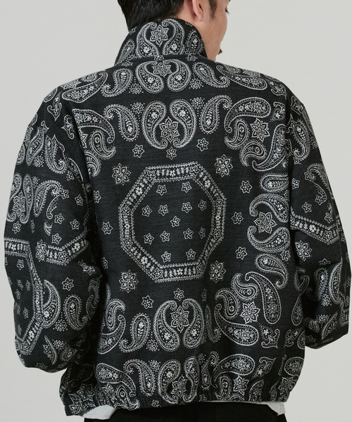 superNova.（スーパーノヴァ）の「superNova. Track jacket - Bandana jacquard / SN-533A（ブルゾン・メンズ・ブラック・M）」の8枚目の写真