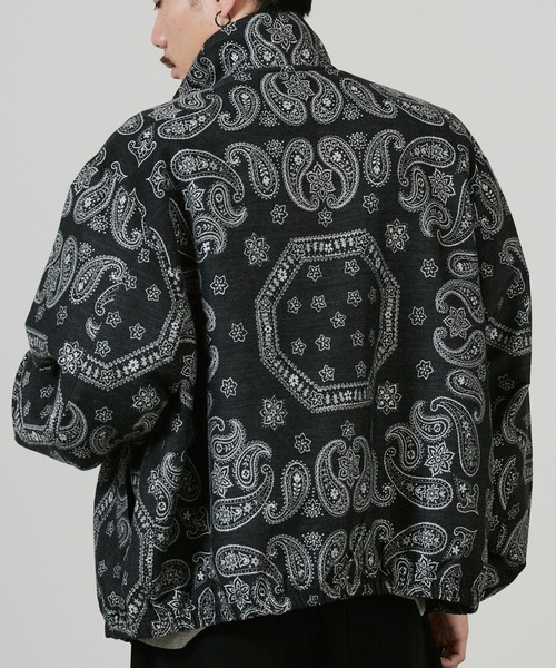 superNova.（スーパーノヴァ）の「superNova. Track jacket - Bandana jacquard / SN-533A（ブルゾン・メンズ・ブラック・M）」の9枚目の写真