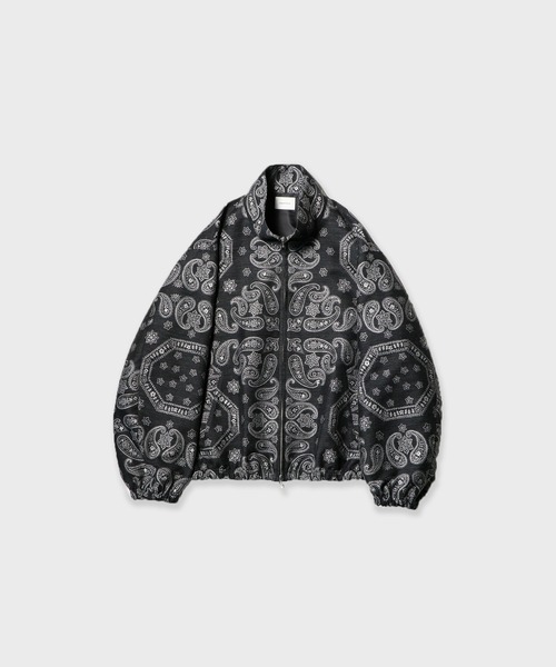 superNova.（スーパーノヴァ）の「superNova. Track jacket - Bandana jacquard / SN-533A（ブルゾン・メンズ・ブラック・M）」の2枚目の写真