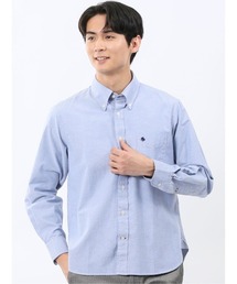 シャツ メンズ 長袖 綿 コットン オックスフォード ボタンダウン ややゆったり ルーズフィット ポロ・ビーシーエス/POLO BCS