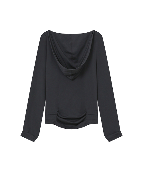 Miseki SEOUL(ミセキソウル)の「Cowl hoodie long sleeve CHARCOAL(Tシャツ/カットソー・レディース・その他・1/2)」の3枚目の写真