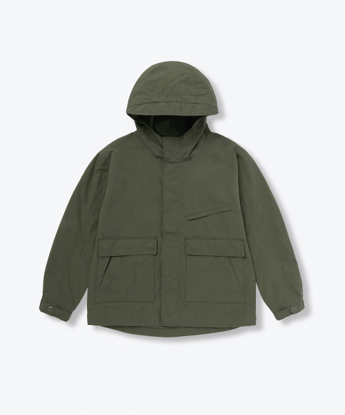 MUSINSA STANDARD KIDS（ムシンサスタンダードキッズ）の「[シティレジャー] CNウィンドブレーカージャケット [カーキ]（ブルゾン・レディース・その他・100/110/120/130/140/150）」の2枚目の写真