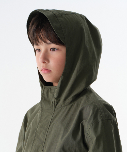 MUSINSA STANDARD KIDS（ムシンサスタンダードキッズ）の「[シティレジャー] CNウィンドブレーカージャケット [カーキ]（ブルゾン・レディース・その他・100/110/120/130/140/150）」の4枚目の写真