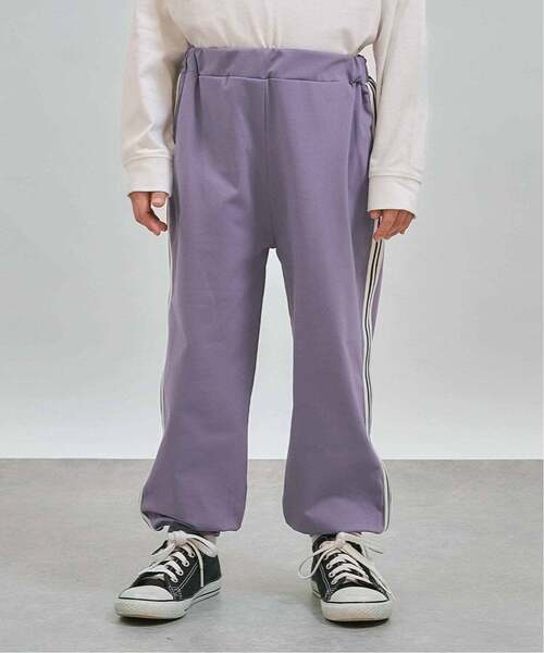 b・ROOM(ビールーム)の「【スクール対応】速乾でシワになりにくいイージーケアラインパンツ(その他パンツ・キッズ・パープル/ブラック/ライトグレー・110cm/150cm/130cm/120cm/100cm/140cm)」の3枚目の写真