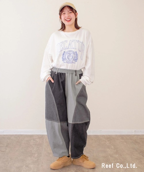go slow caravan(ゴースローキャラバン)の「mililopiulu/ミリロピュール 微配色ボールパンツ(その他パンツ・レディース・ブルー/グレー・FREE)」の4枚目の写真