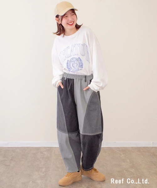 go slow caravan(ゴースローキャラバン)の「mililopiulu/ミリロピュール 微配色ボールパンツ(その他パンツ・レディース・ブルー/グレー・FREE)」の8枚目の写真