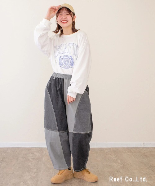 go slow caravan(ゴースローキャラバン)の「mililopiulu/ミリロピュール 微配色ボールパンツ(その他パンツ・レディース・ブルー/グレー・FREE)」の9枚目の写真