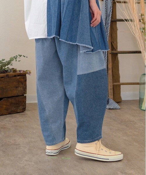 go slow caravan(ゴースローキャラバン)の「mililopiulu/ミリロピュール 微配色ボールパンツ(その他パンツ・レディース・ブルー/グレー・FREE)」の15枚目の写真