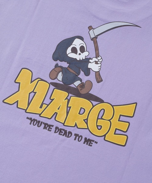 XLARGE(エクストララージ)の「YOU ARE DEAD TO ME S/S TEE(Tシャツ/カットソー・メンズ・ライトパープル/ホワイト/ブラック・S/M/L/XL)」の21枚目の写真