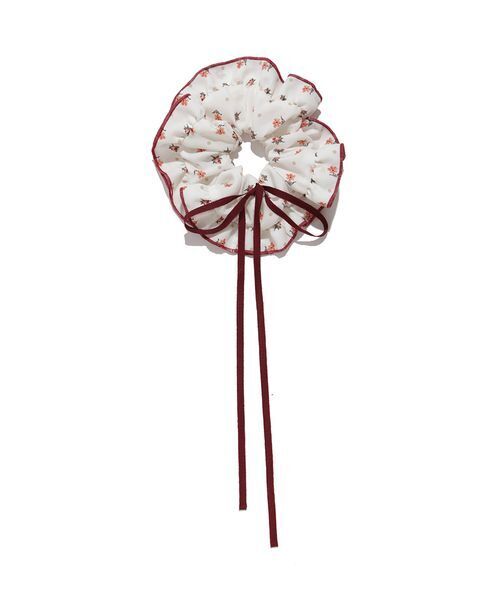 FRAY I.D（フレイアイディー）の「【LIBERTY×FRAY I.D】フリルリボンシュシュ（その他ヘアアクセサリー・レディース・レッド/グリーン/ブラック・F）」の4枚目の写真