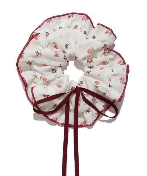 FRAY I.D（フレイアイディー）の「【LIBERTY×FRAY I.D】フリルリボンシュシュ（その他ヘアアクセサリー・レディース・レッド/グリーン/ブラック・F）」の6枚目の写真