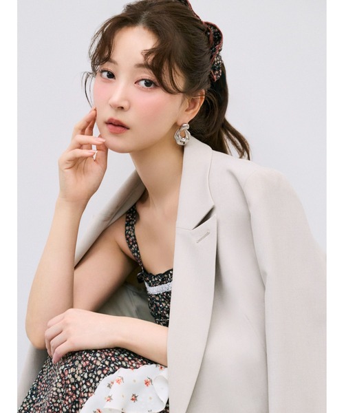 FRAY I.D（フレイアイディー）の「【LIBERTY×FRAY I.D】フリルリボンシュシュ（その他ヘアアクセサリー・レディース・レッド/グリーン/ブラック・F）」の9枚目の写真