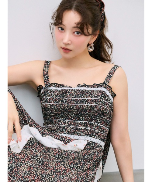 FRAY I.D（フレイアイディー）の「【LIBERTY×FRAY I.D】フリルリボンシュシュ（その他ヘアアクセサリー・レディース・レッド/グリーン/ブラック・F）」の10枚目の写真