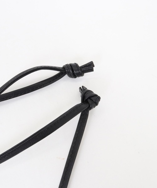 ADAM PATEK(アダムパテック)の「mko13441-water repellent leather drawstring bag 巾着バッグ(AP2619003)(ハンドバッグ・メンズ・ブラック・FREE)」の16枚目の写真