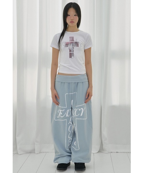 FANCY CLUB(ファンシークラブ)の「A'GEM/9 × .kom 『FANCY CLUB/ファンシークラブ』 CROSS KIRA TEE/クロスキラTシャツ(Tシャツ/カットソー・レディース・ピンク/ホワイト/ブラック・FREE)」の21枚目の写真