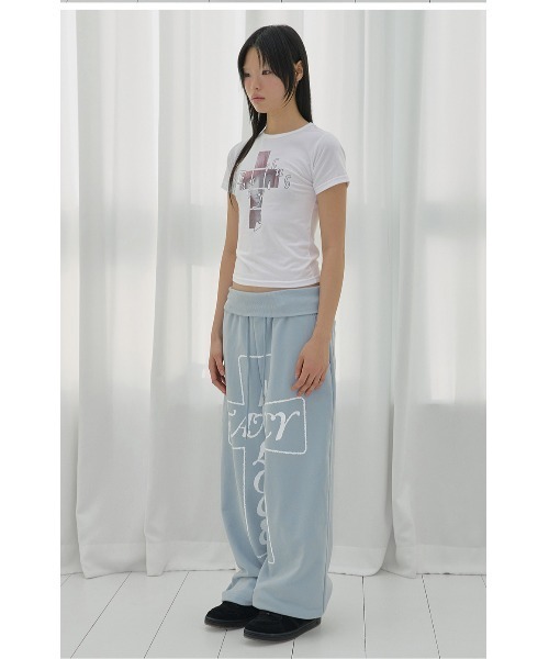 FANCY CLUB(ファンシークラブ)の「A'GEM/9 × .kom 『FANCY CLUB/ファンシークラブ』 CROSS KIRA TEE/クロスキラTシャツ(Tシャツ/カットソー・レディース・ピンク/ホワイト/ブラック・FREE)」の20枚目の写真