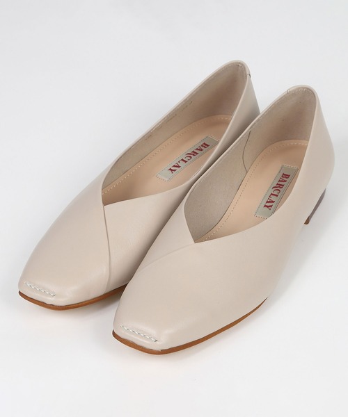 BARCLAY(バークレー)の「BARCLAY(バークレー)アウトステッチVカットシューズ(パンプス・レディース・シルバー/ブラック/スカイブルー/ベージュ/ピンクゴールド・22cm/22.5cm/23cm/23.5cm/24cm/24.5cm)」の3枚目の写真