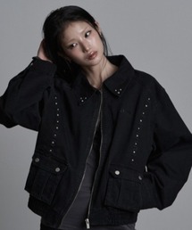 as you are（アズユーアー）の「◇ASYOUARE◇ボタン ウォッシュ ブルゾン BUTTON WASHED BLOUSON（ブルゾン）」