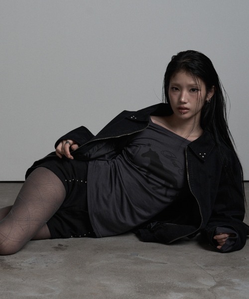 as you are（アズユーアー）の「◇ASYOUARE◇ボタン ウォッシュ ブルゾン BUTTON WASHED BLOUSON（ブルゾン・レディース・ブラウン/ブラック・FREE）」の12枚目の写真