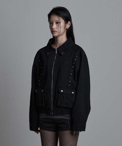 as you are（アズユーアー）の「◇ASYOUARE◇ボタン ウォッシュ ブルゾン BUTTON WASHED BLOUSON（ブルゾン・レディース・ブラウン/ブラック・FREE）」の22枚目の写真
