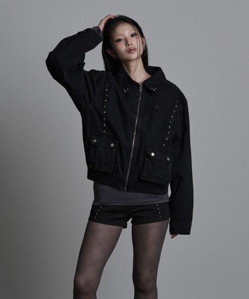 as you are（アズユーアー）の「◇ASYOUARE◇ボタン ウォッシュ ブルゾン BUTTON WASHED BLOUSON（ブルゾン・レディース・ブラウン/ブラック・FREE）」の20枚目の写真