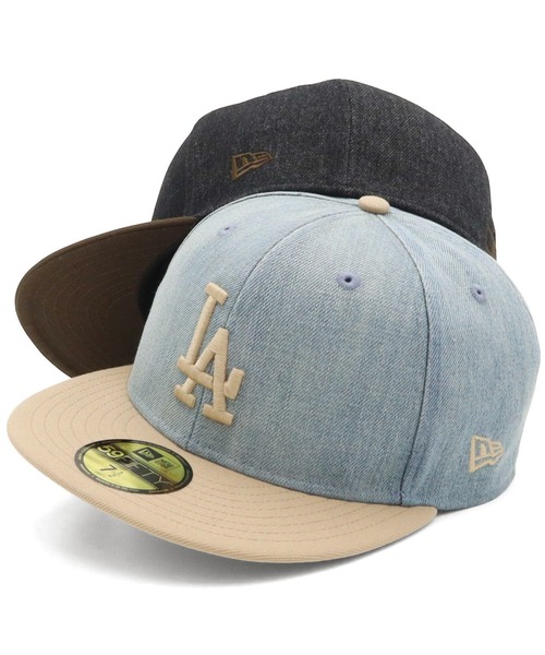ニューエラキャップ 59FIFTY ツートーンデニムMLB ONSPOTZ別注
