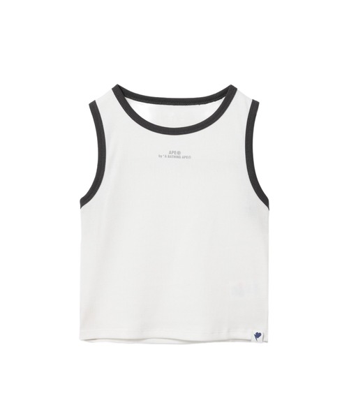 A BATHING APE（アベイシングエイプ）の「RINGER VEST（タンクトップ・レディース・グレー/アイボリー・SMALL/X-SMALL）」の2枚目の写真