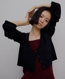 Ameri | LOW BASIC SHORT KNIT CARDIGAN(カーディガン/ボレロ)
