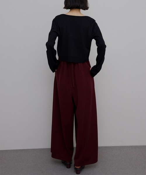 Ameri（アメリ）の「LOW BASIC SHORT KNIT CARDIGAN（カーディガン/ボレロ・レディース・ベージュ/ブラック/グレー/グリーン系その他・FREE）」の15枚目の写真