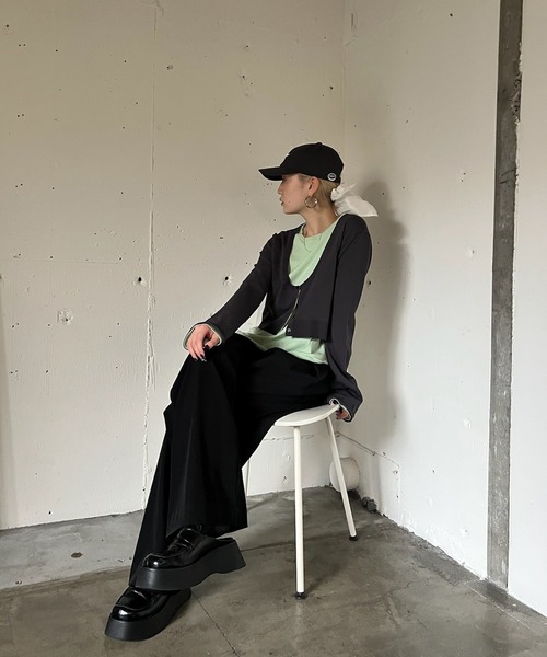 LOW BASIC SHORT KNIT CARDIGAN（カーディガン/ボレロ）｜Ameri