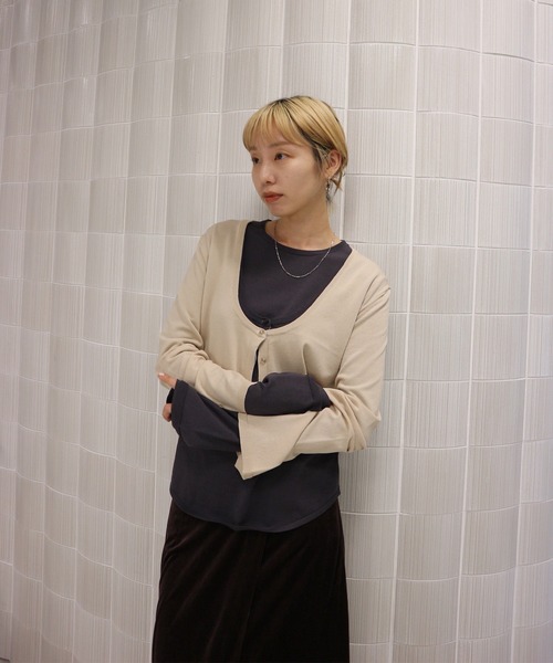 LOW BASIC SHORT KNIT CARDIGAN（カーディガン/ボレロ）｜Ameri