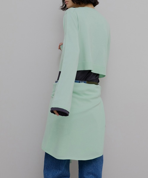 Ameri（アメリ）の「LOW BASIC SHORT KNIT CARDIGAN（カーディガン/ボレロ・レディース・ベージュ/ブラック/グレー/グリーン系その他・FREE）」の18枚目の写真