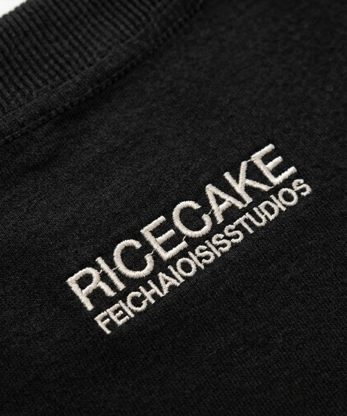 Dalfwin（ダールフィン）の「韓国ファッション Ricecakeレトロ刺繍ロゴ半袖Tシャツ（Tシャツ/カットソー・レディース・ブラック/ホワイト・FREE）」の5枚目の写真
