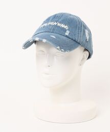 Feng Chen Wang（フェン・チェン・ワン）の「Distress Denim Cap FUF20AC44（キャップ）」