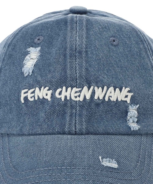 Feng Chen Wang(フェン・チェン・ワン)の「Distress Denim Cap FUF20AC44(キャップ・レディース・ブルー・ONE SIZE)」の3枚目の写真
