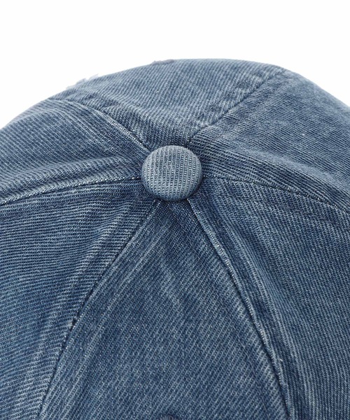 Feng Chen Wang(フェン・チェン・ワン)の「Distress Denim Cap FUF20AC44(キャップ・レディース・ブルー・ONE SIZE)」の4枚目の写真
