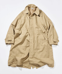 CAHLUMN（カウラム）の「CAHLUMN/カウラム Cotton Linen Balmacaan/コットン リネン バルマカーンコート（ステンカラーコート）」