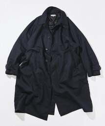 CAHLUMN（カウラム）の「CAHLUMN/カウラム Cotton Linen Balmacaan/コットン リネン バルマカーンコート（ステンカラーコート）」