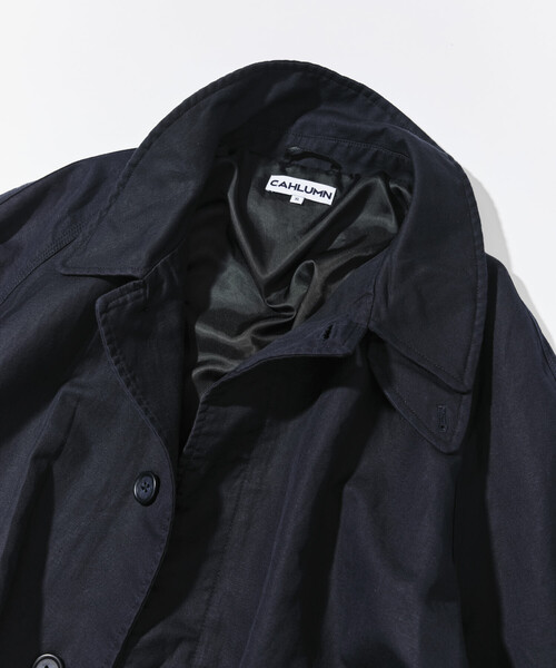 CAHLUMN/カウラム Cotton Linen Balmacaan/コットン リネン バルマ