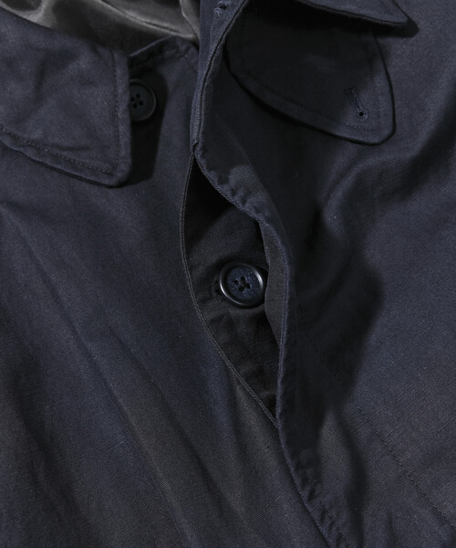 CAHLUMN（カウラム）の「CAHLUMN/カウラム Cotton Linen Balmacaan/コットン リネン バルマカーンコート（ステンカラーコート・メンズ・ベージュ/ネイビー・XX-LARGE/MEDIUM/X-LARGE/LARGE）」の12枚目の写真