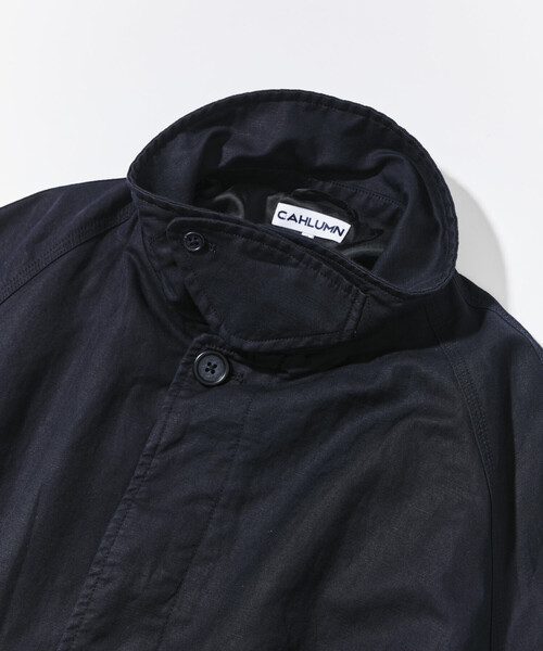 CAHLUMN（カウラム）の「CAHLUMN/カウラム Cotton Linen Balmacaan/コットン リネン バルマカーンコート（ステンカラーコート・メンズ・ベージュ/ネイビー・XX-LARGE/MEDIUM/X-LARGE/LARGE）」の13枚目の写真
